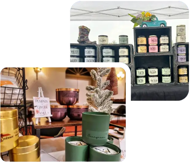 Country Carts vendors set up at a corporate location
